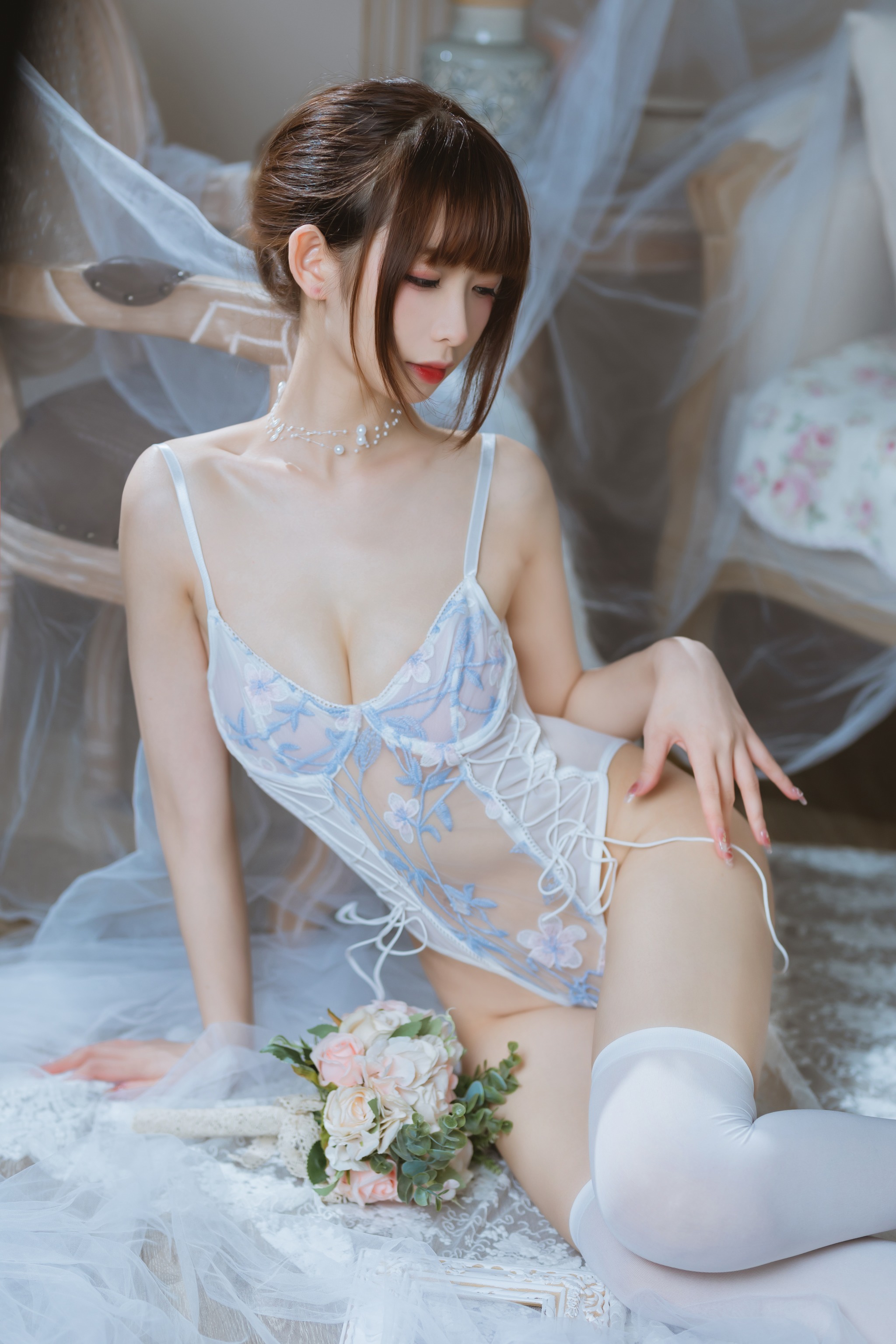 图片[1]-封疆疆v – NO.012 纯欲连体衣 [40P]-XikXak
